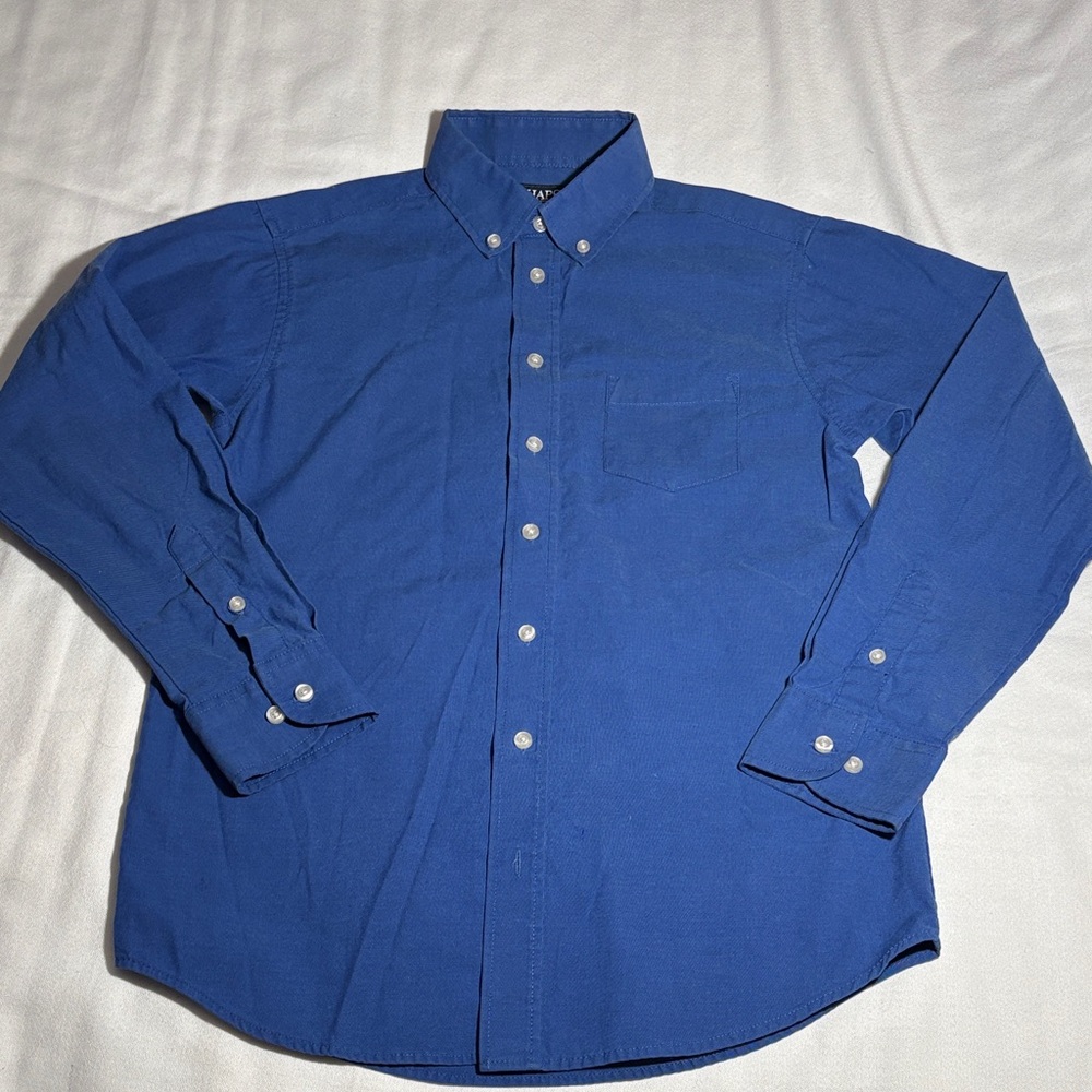 Chaps Royal Blue Casual Boys  Button Down Shirt - Size 14